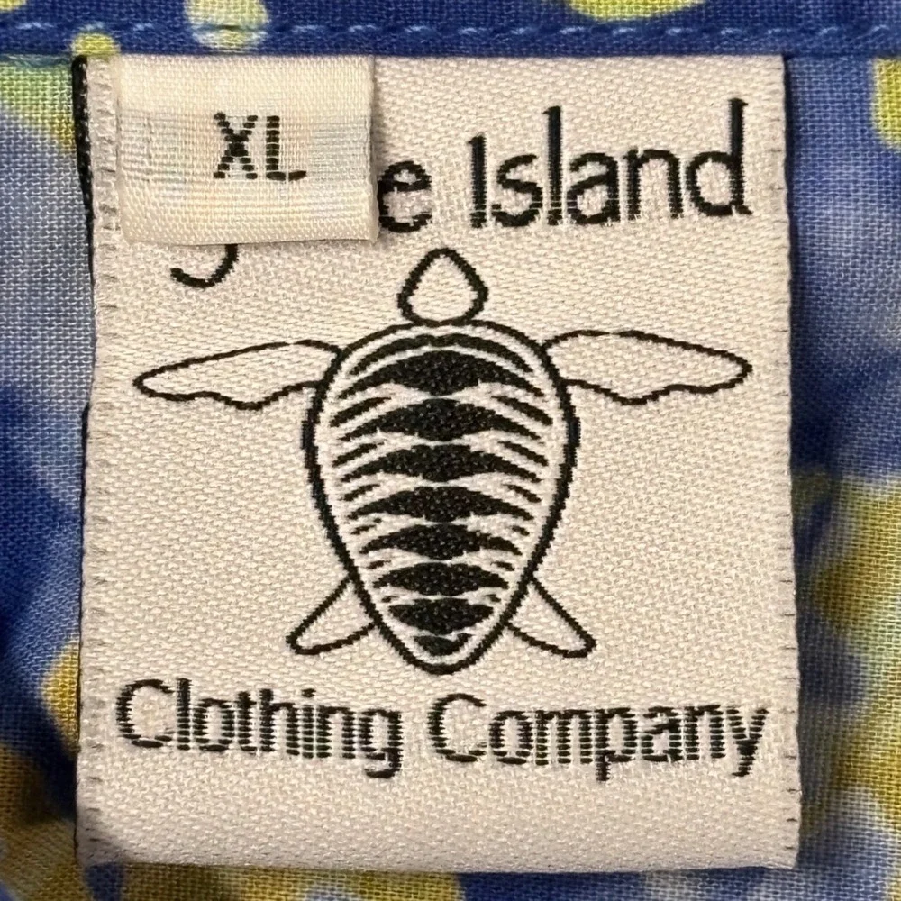 Tybee Island Clothing Company Hawaiian Camp Shirt Men's XL 100% Cotton